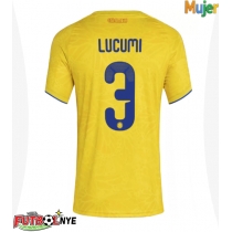 Camiseta Colombia Jhon Lucumi #3 Primera Equipación para mujer Mundial 2026 manga corta